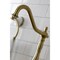 Kingston Brass KS7757TALBS Bridge Kitchen Faucet with Brass Sprayer, Brushed Brass KS7757TALBS - alternate 2